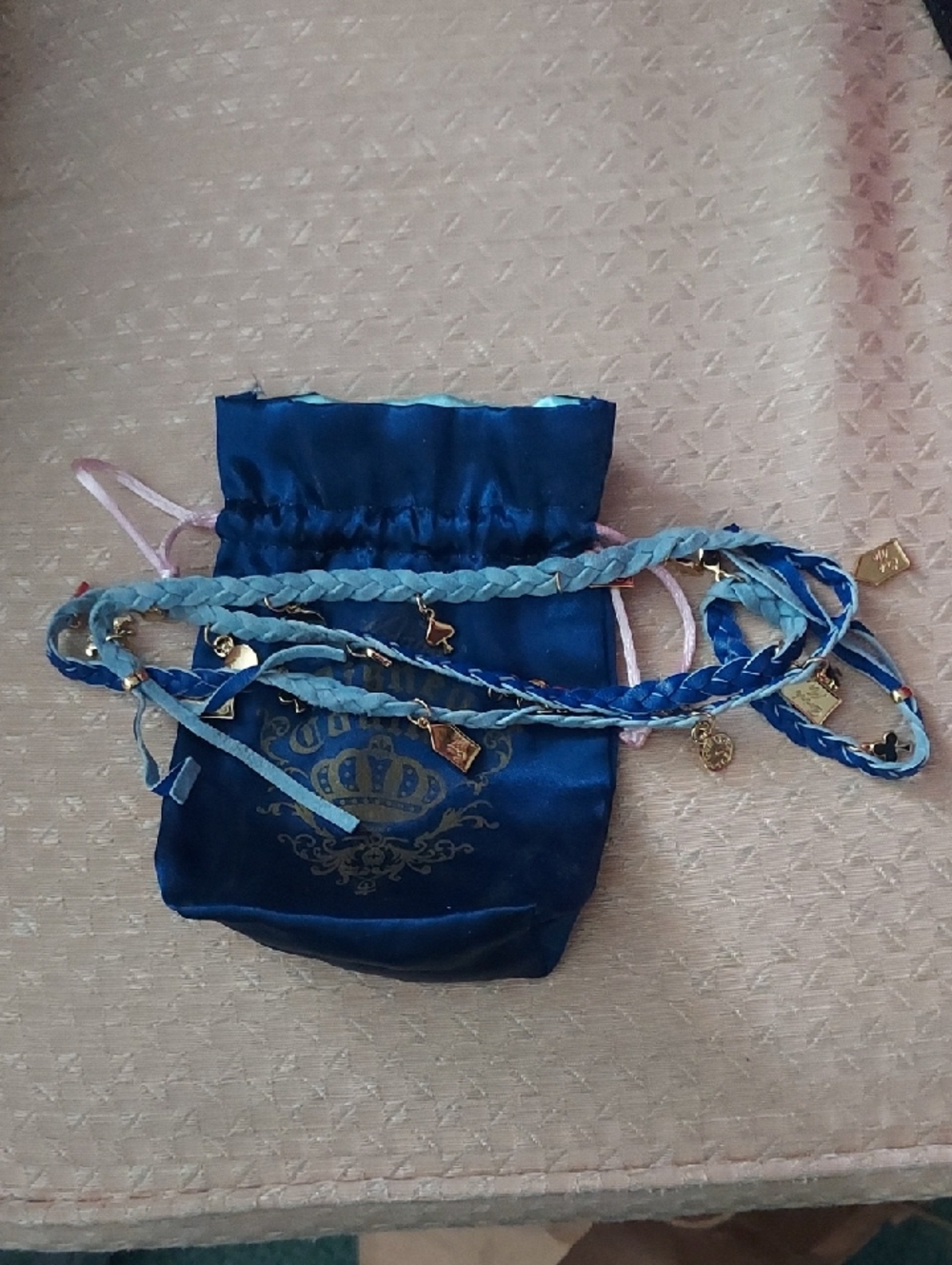 Blue Braided Multi-Strand Women’s Belt Necklace